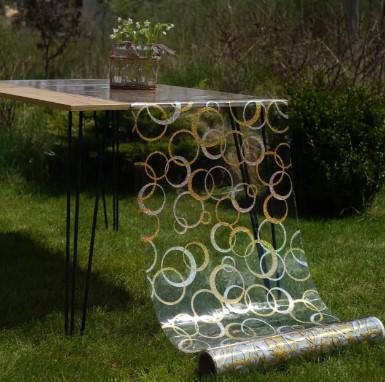 Мягкое стекло лазер Oncu Grup 800 мкм 80х60 см Прозрачно-золотой (4070-G) - фото 2