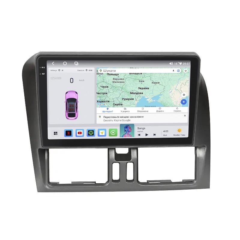 Автомагнитола штатная Lesko для Volvo XC60 I Рестайлинг 2013-2017 4/64 QLED CarPlay 4G Wi-Fi GPS Prime 9" (22391862)