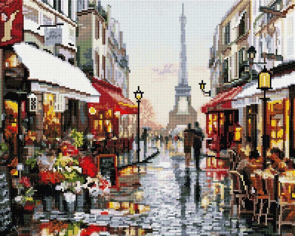 Алмазная мозаика ColorArt Парижская улица 40х50 см (SP017)