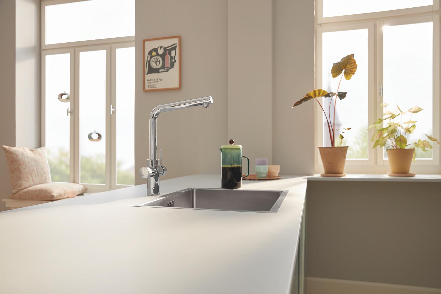 Смеситель для кухни Grohe Blue Pure Minta 30588000 на две воды Хром (160709) - фото 5