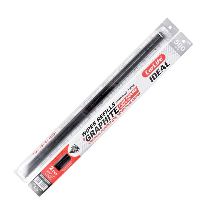 Резинка для каркасных дворников Carlife 20'' 500 мм (2055-4e8ea) Резинка для каркасных дворников Carlife 20'' 500 мм (2055-4e8ea)