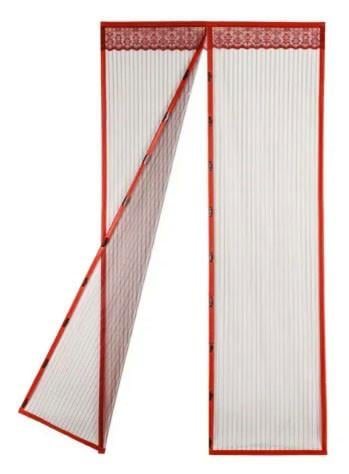 Сітка москітна на двері Magic Mesh на магнітах 210х100 см Бордовий - фото 4 Сітка москітна на двері Magic Mesh на магнітах 210х100 см Бордовий - фото 4