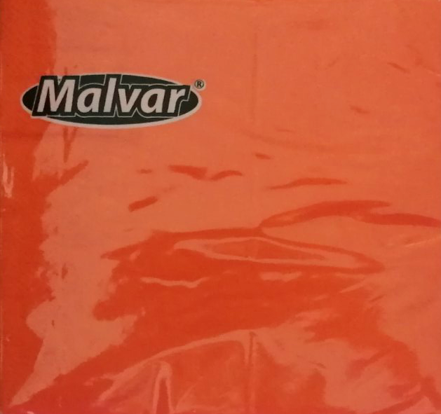 Салфетки Malvar 30х30 см двухслойные 40 шт. Оранжевый (8582)