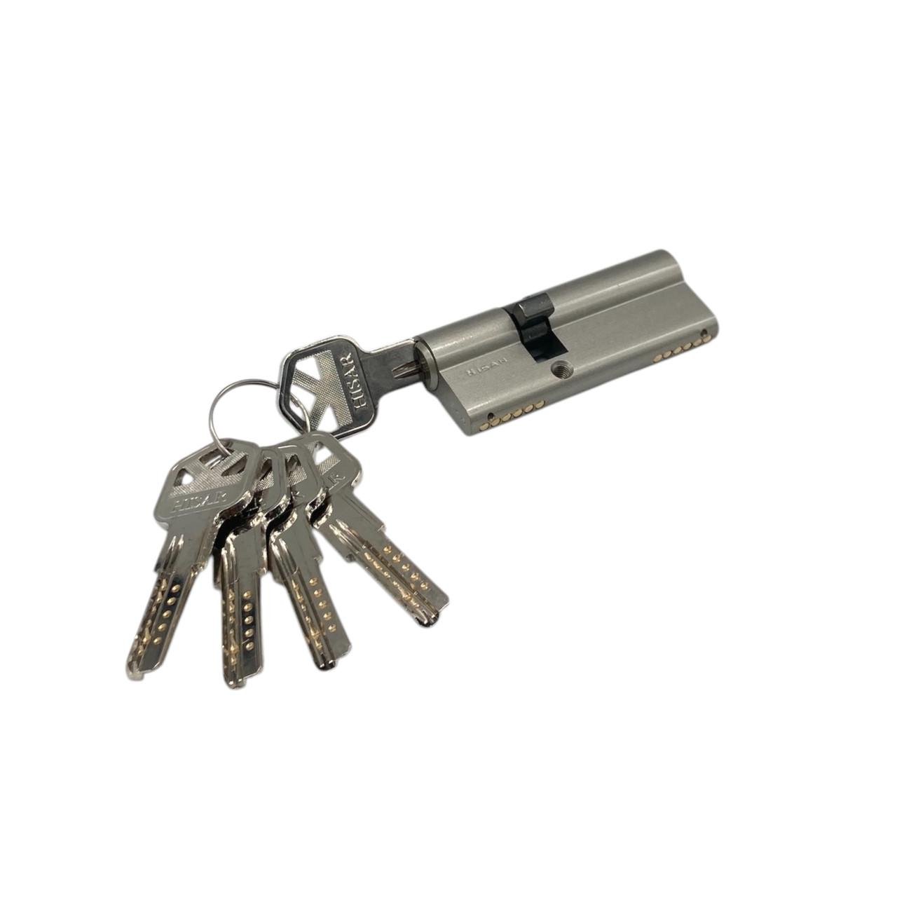 Цилиндр для дверного замка Hisar 80 мм BC 50х30 мм (23718488)