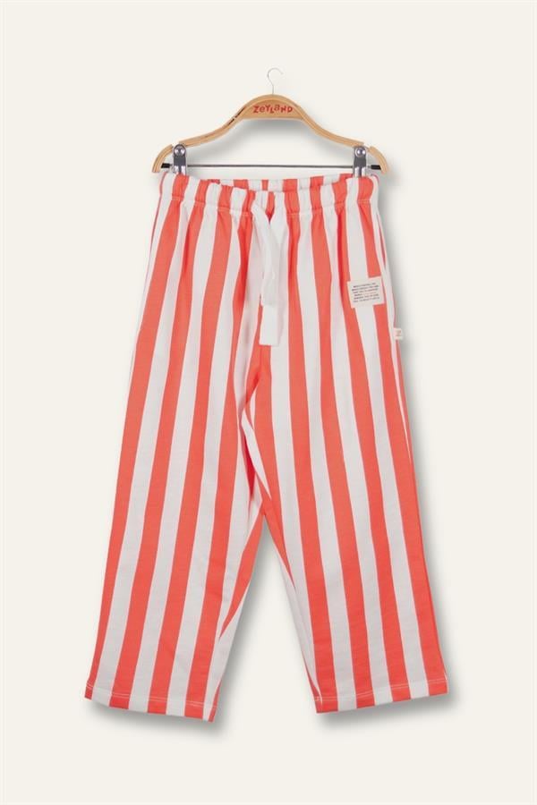 Брюки унисекс в полоску Zeyland 3-4 года 104 см Коралловый (8683169161120)