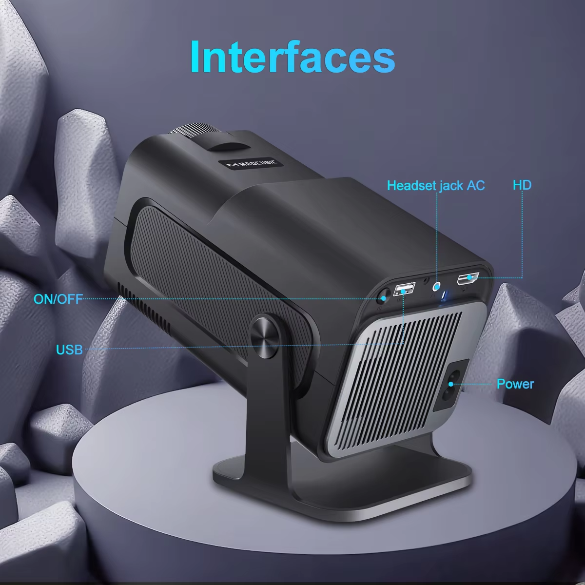 Проектор Magcubic HY320 Pro 390ANSI Android 11 TV Full HD 1080p - фото 3