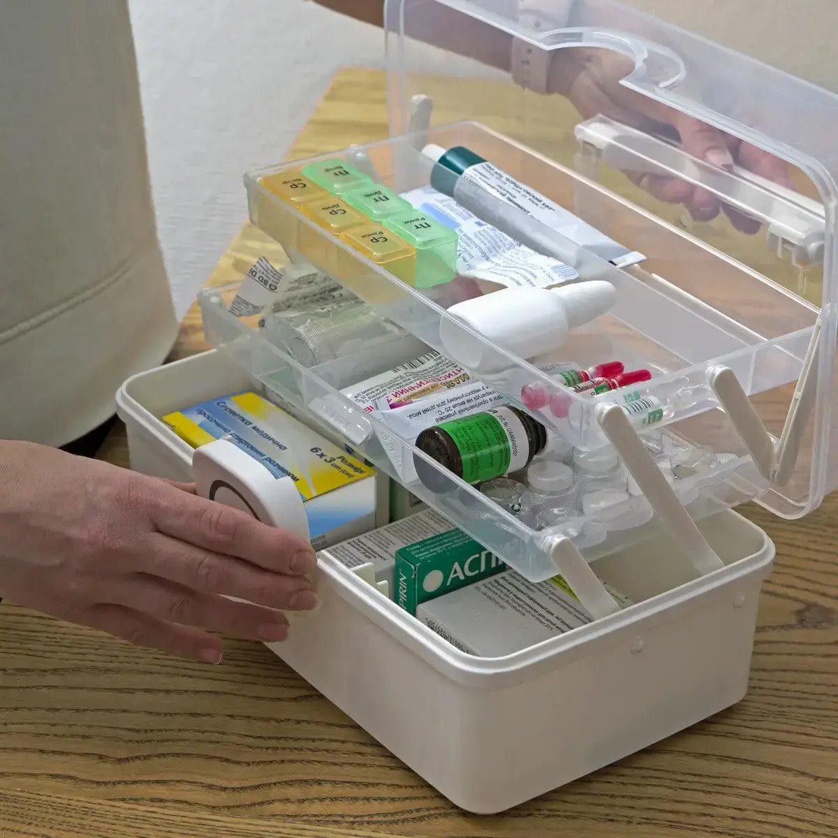 Аптечка пластиковая 28х15х14 см Белый - фото 4 Аптечка пластиковая 28х15х14 см Белый - фото 4