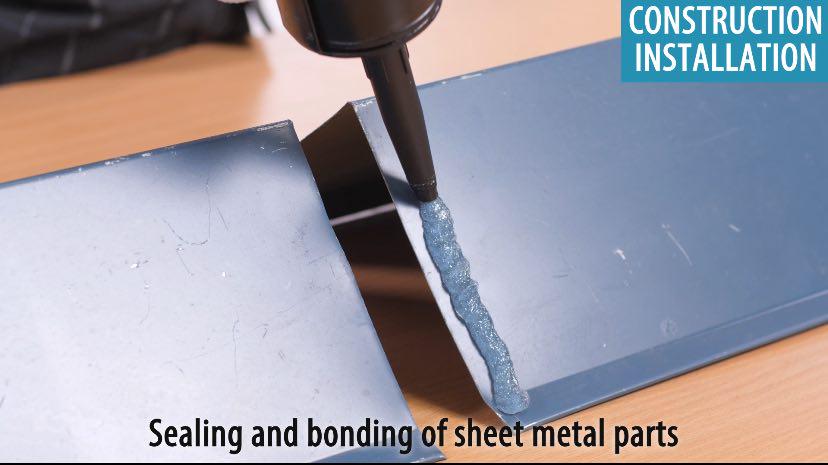 Герметик з пістолетом Fome Flex Aquastop каучуковий посилений волокнами 300 мл/12 шт. Прозорий (01-4-2-009-12) - фото 4