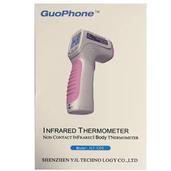 Термометр безконтактний GuoPhone JLT-C05 інфрачервоний цифровий Рожевий - фото 4