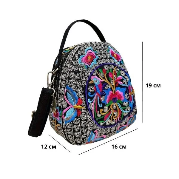 Женская сумка через плечо C01085 с 2 отделениями 16х12х19 см (26250916) - фото 8 Женская сумка через плечо C01085 с 2 отделениями 16х12х19 см (26250916) - фото 8