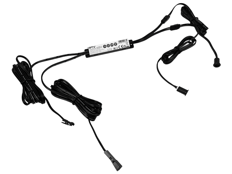 Выключатель бесконтактный GTV Micro IR 2 датчика Черный (8081)