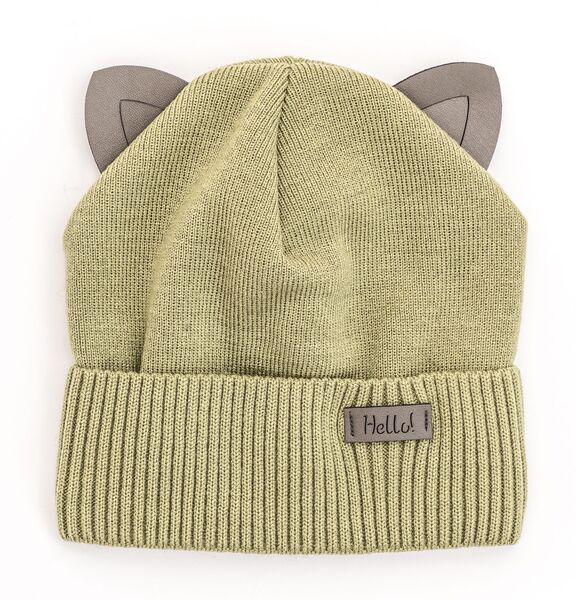 Шапка детская для мальчиков Карл D851 флис 44-48 см Хаки