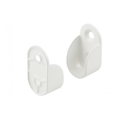 Держатель овальной трубы Sigma комплект правый/левый Белый матовый (714771)