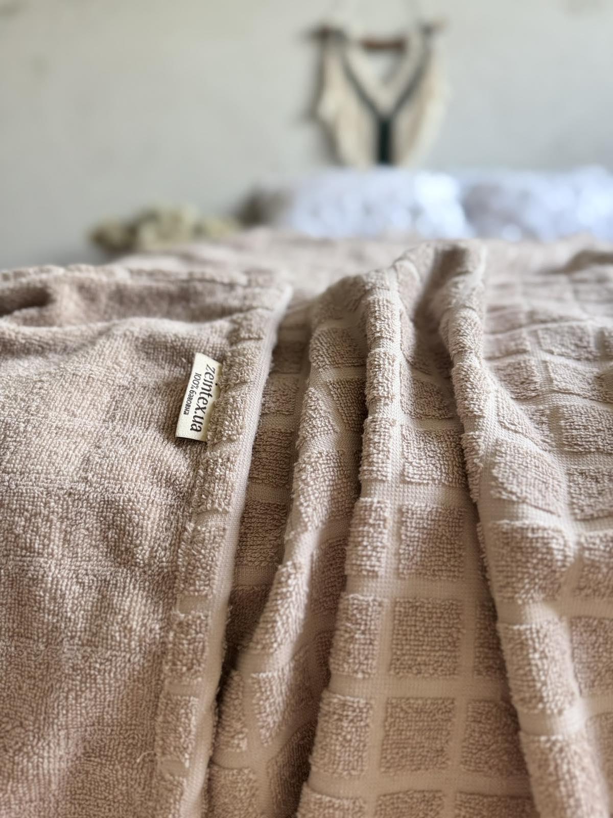 Простынь-покрывало махровое PALERMO 120х200 см Капучино - фото 6 Простынь-покрывало махровое PALERMO 120х200 см Капучино - фото 6