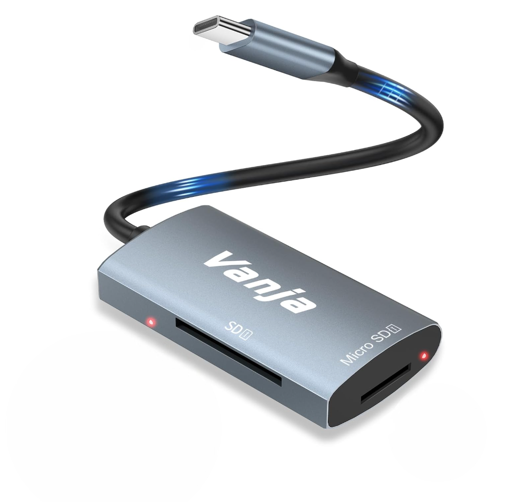 Картридер Vanja USB-C для SD/microSD алюминиевый адаптер Thunderbolt 3 (2899304919)