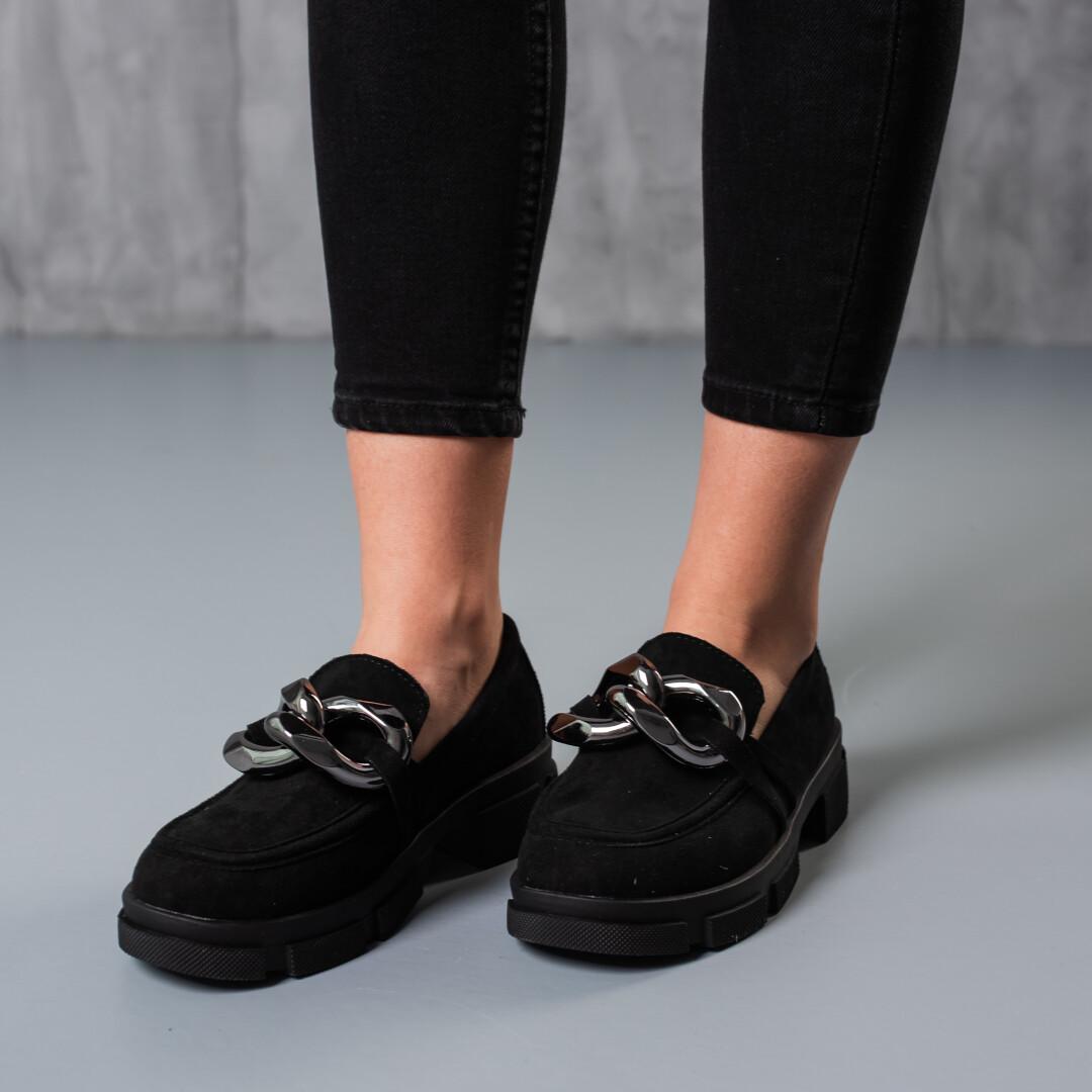 Броги женские Fashion р. 41 25,5 см Черный (3762)