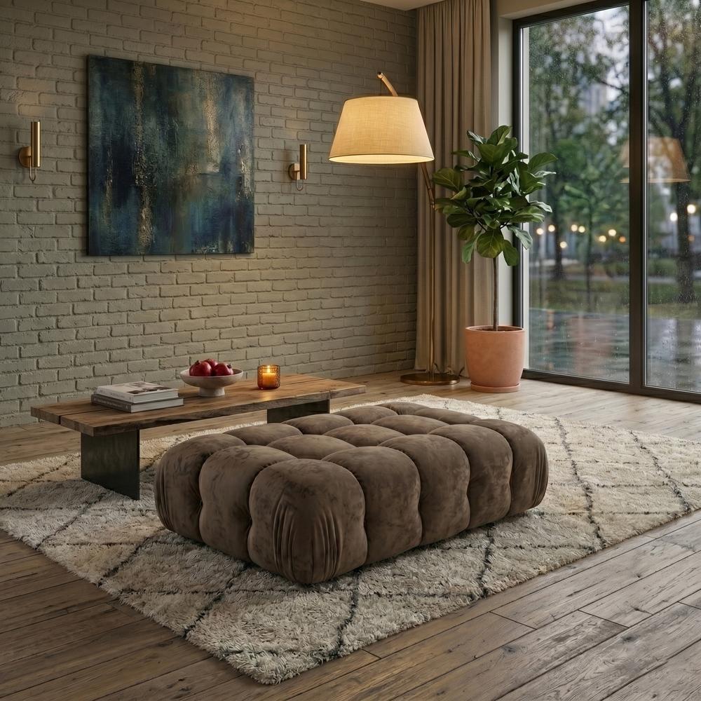 Диван-пуф модульный Bradley 150х90х40 см Coffee Brown (rich_sofa_00016)
