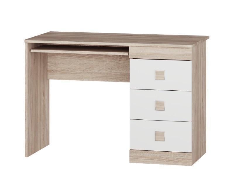 Письмовий стіл Еверест Соната 1100х550х750 мм Дуб сонома/Білий (EVR-20197) - фото 4 Письмовий стіл Еверест Соната 1100х550х750 мм Дуб сонома/Білий (EVR-20197) - фото 4