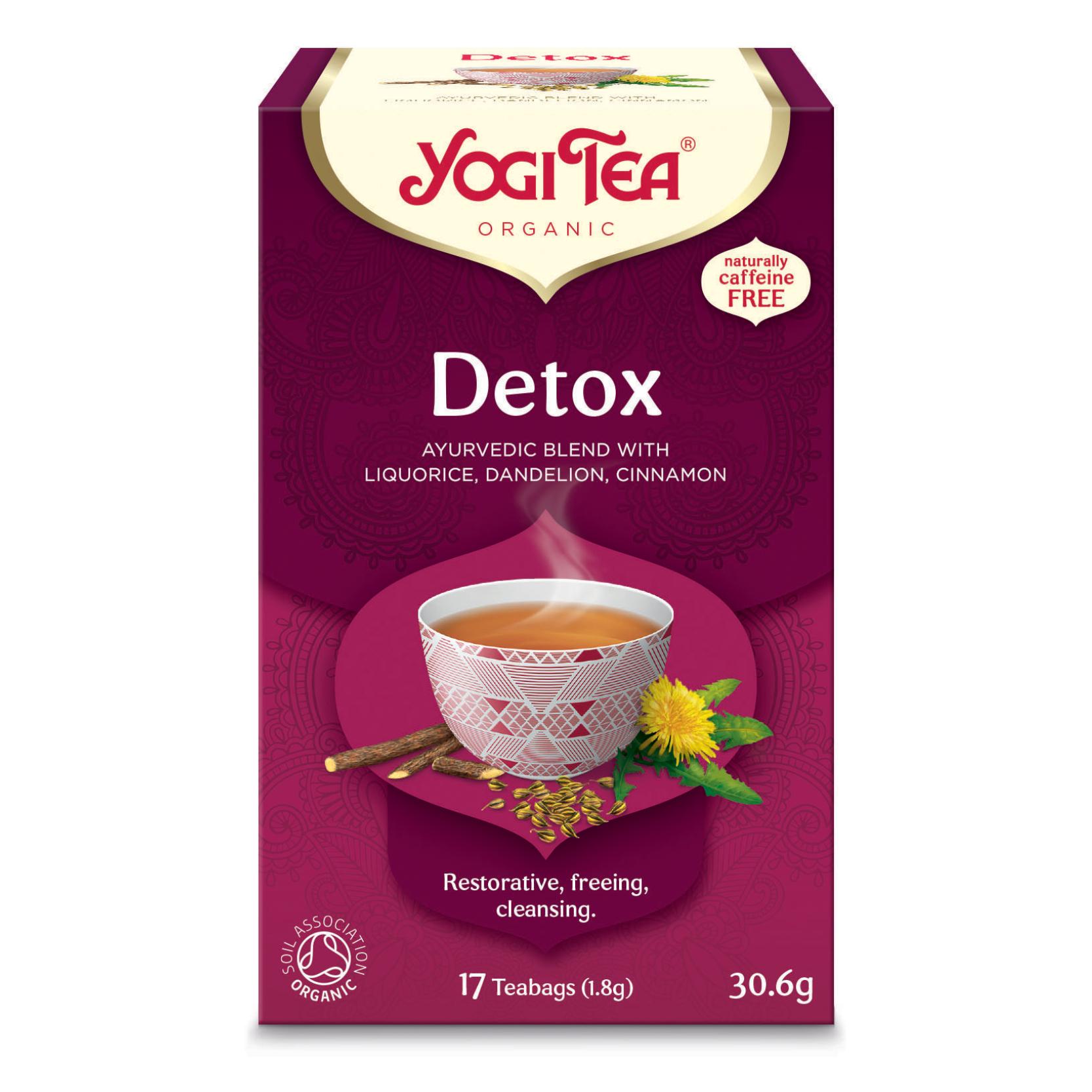 Чай в пакетиках YOGI TEA Detox для очищения организма 30,6 г (409799334)