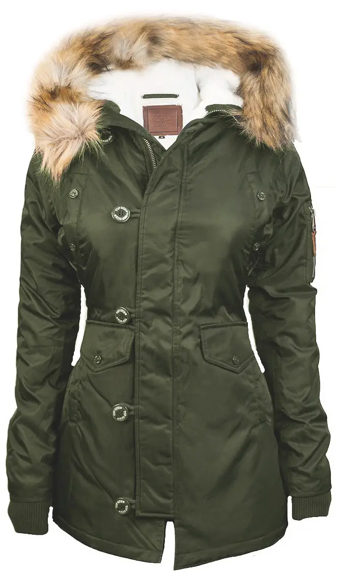 Парка Top Gun Miss Fitted Nylon N-3B Parka XL Olive (TGJ1574OXL)