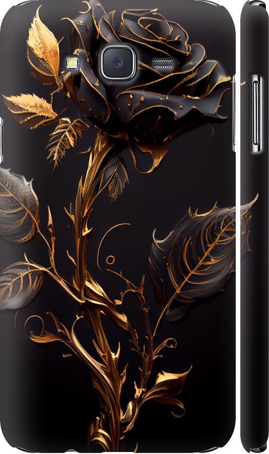 Чехол на Samsung Galaxy J7 J700H Роза 3 (5552m-101-42517)