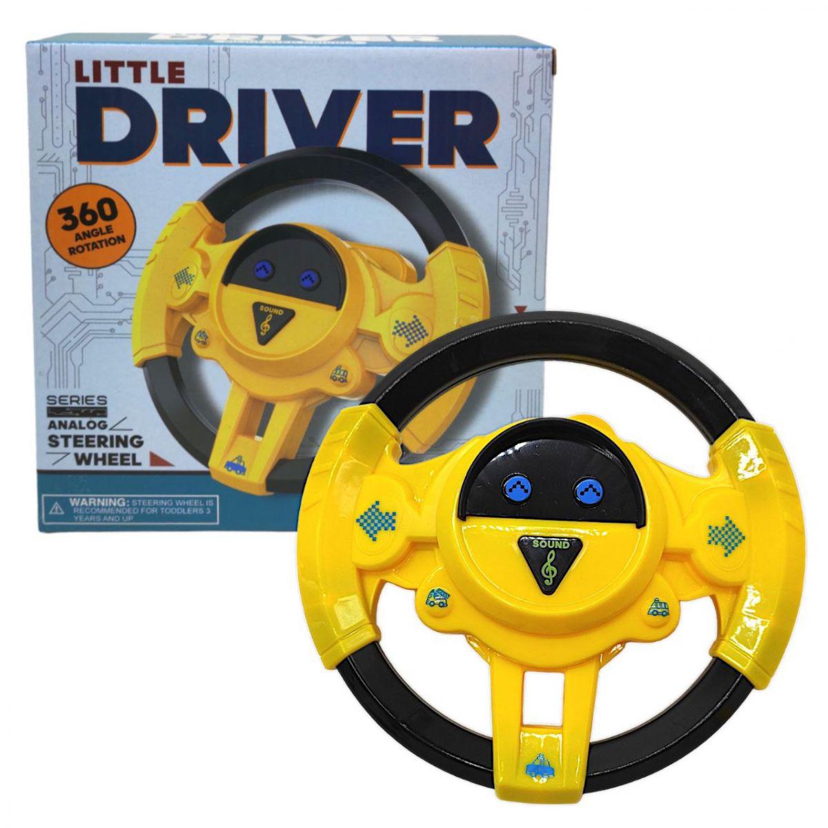 Интерактивная игрушка Руль музыкальный Little Driver Желтый (237769)