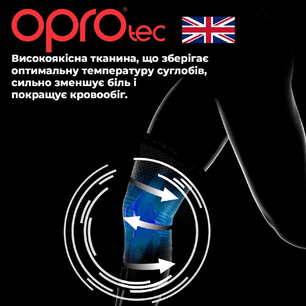 Наколенник спортивный OPROtec Knee Support with Closed Patella TEC5730-MD M Черный - фото 7