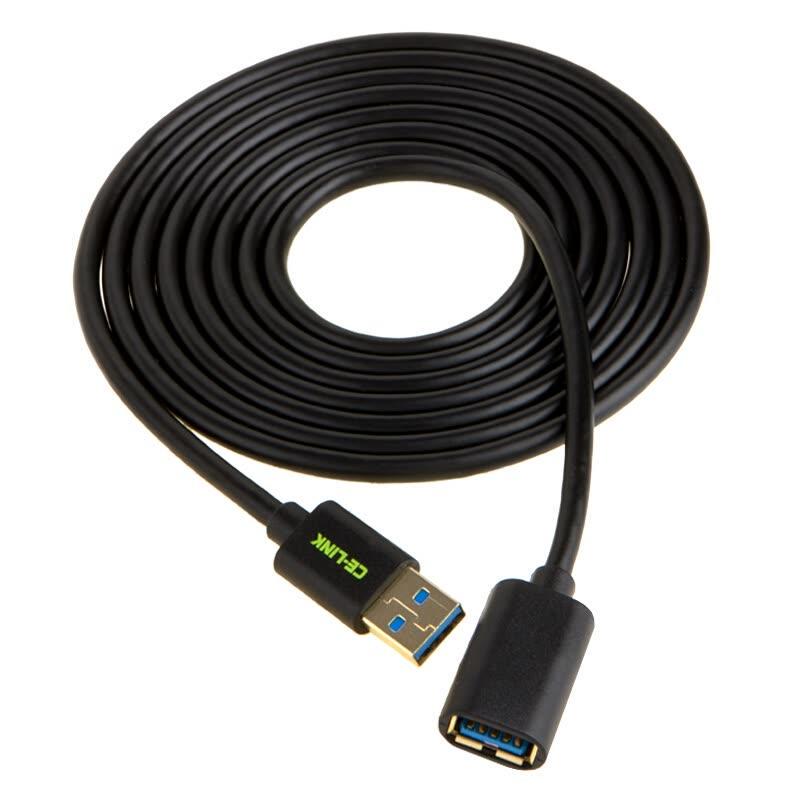 Кабель USB CE-LINK USB 3.0 AM/AF Черный 1,5 м