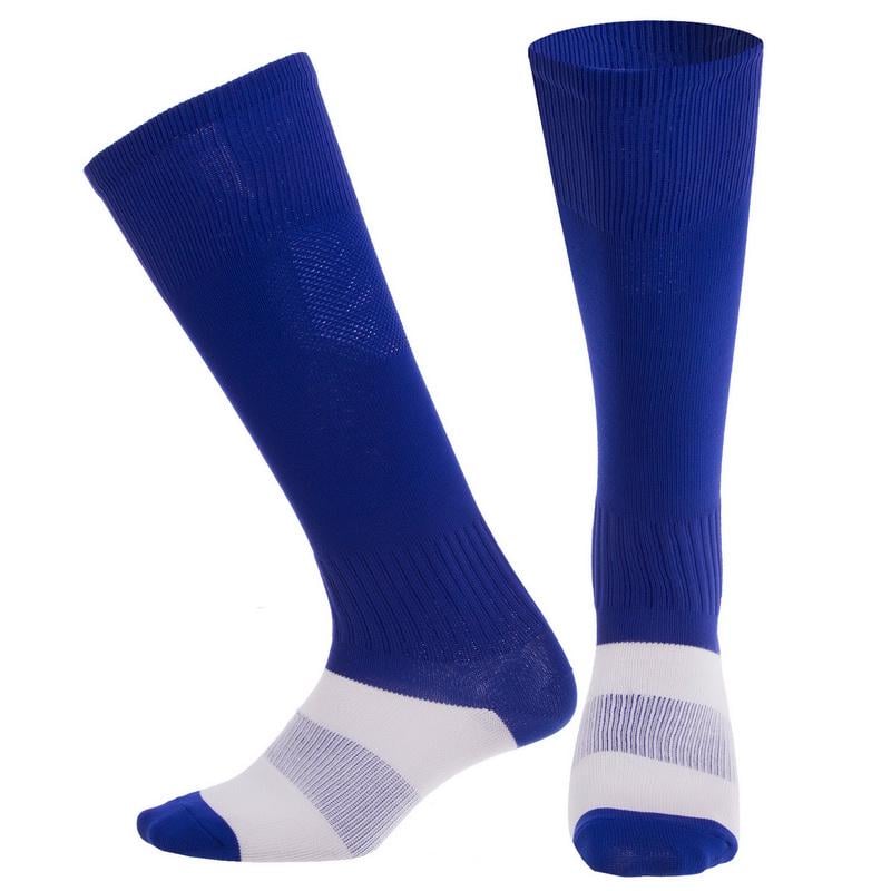 Гетры футбольные юниорские Zelart KS-08M р. 32-39 Синий (DR011104)