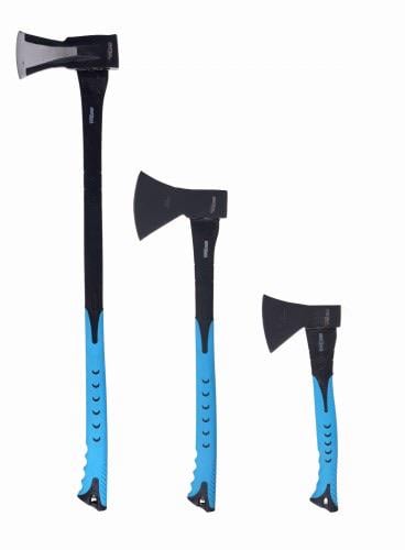 Комплект топоров Kraft&Dele стекловолокно/кованая сталь 3 шт. 600/1000/2200 г (KD234)