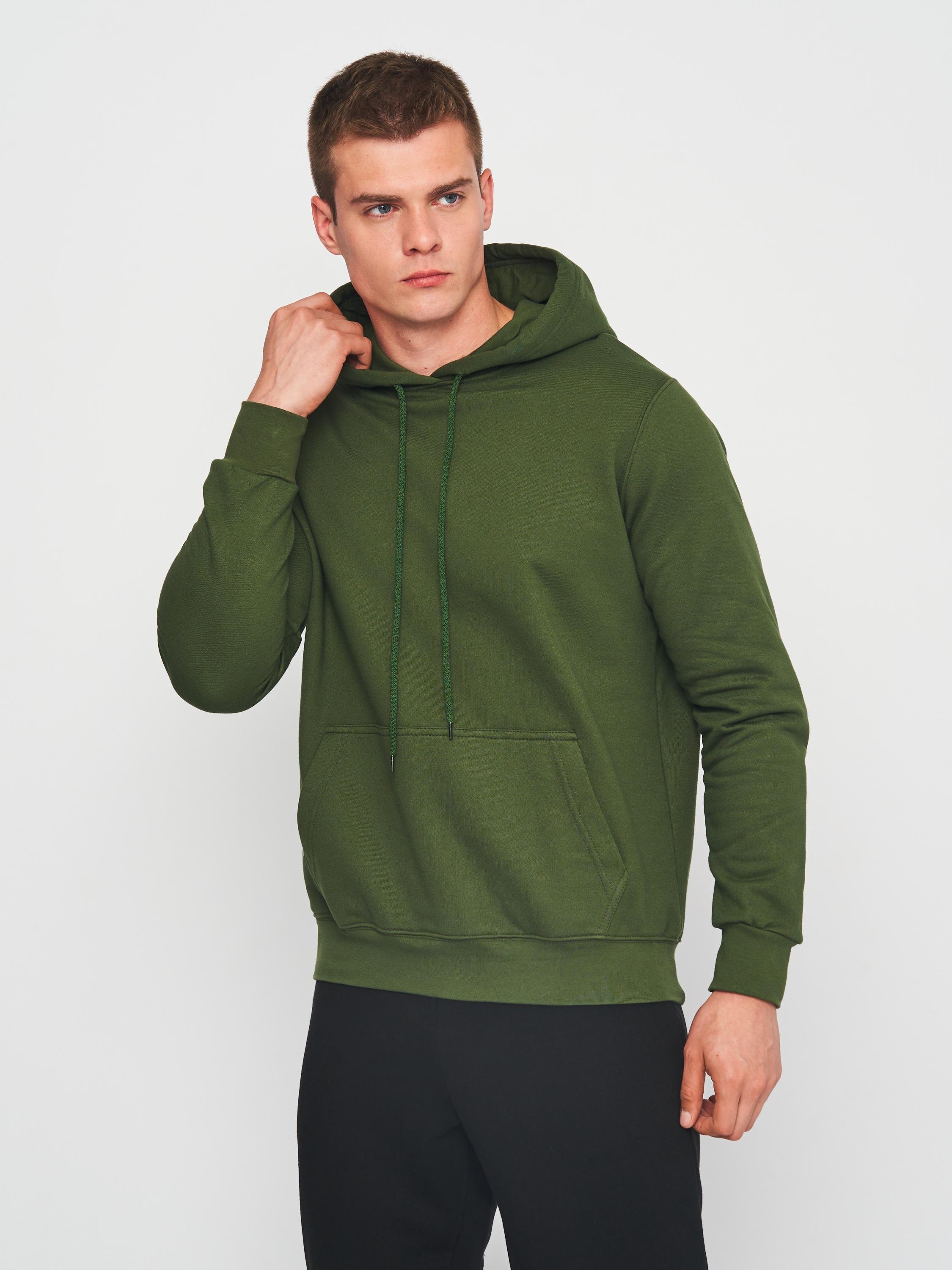 Худі чоловічий утеплений ROZA 1707061 M Оливковий (4824005671968)