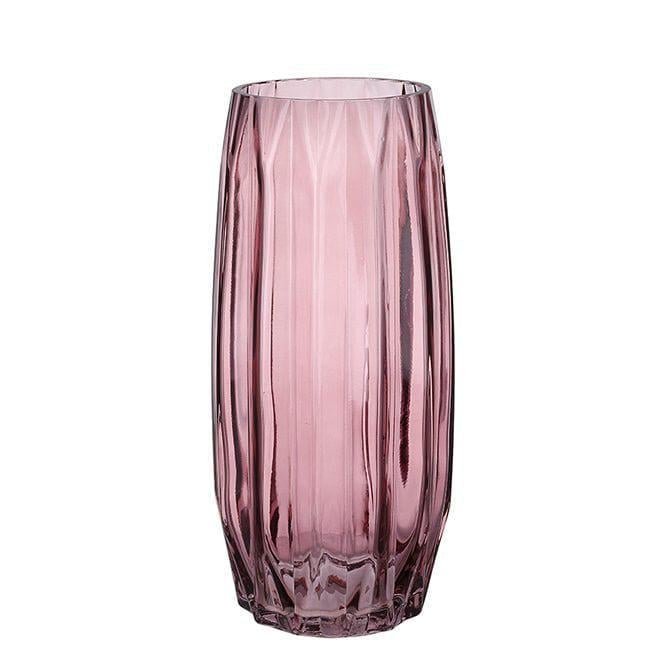 Ваза стеклянная Flora Грейс 27 см Розовый (32969) Ваза стеклянная Flora Грейс 27 см Розовый (32969)