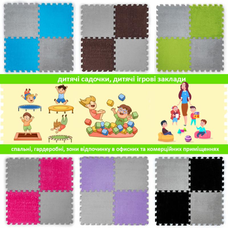 Коврик-пазл плюшевый Sticker Wall SW-00002080 30х30х1 см Светло-серый (27041741) - фото 4 Коврик-пазл плюшевый Sticker Wall SW-00002080 30х30х1 см Светло-серый (27041741) - фото 4