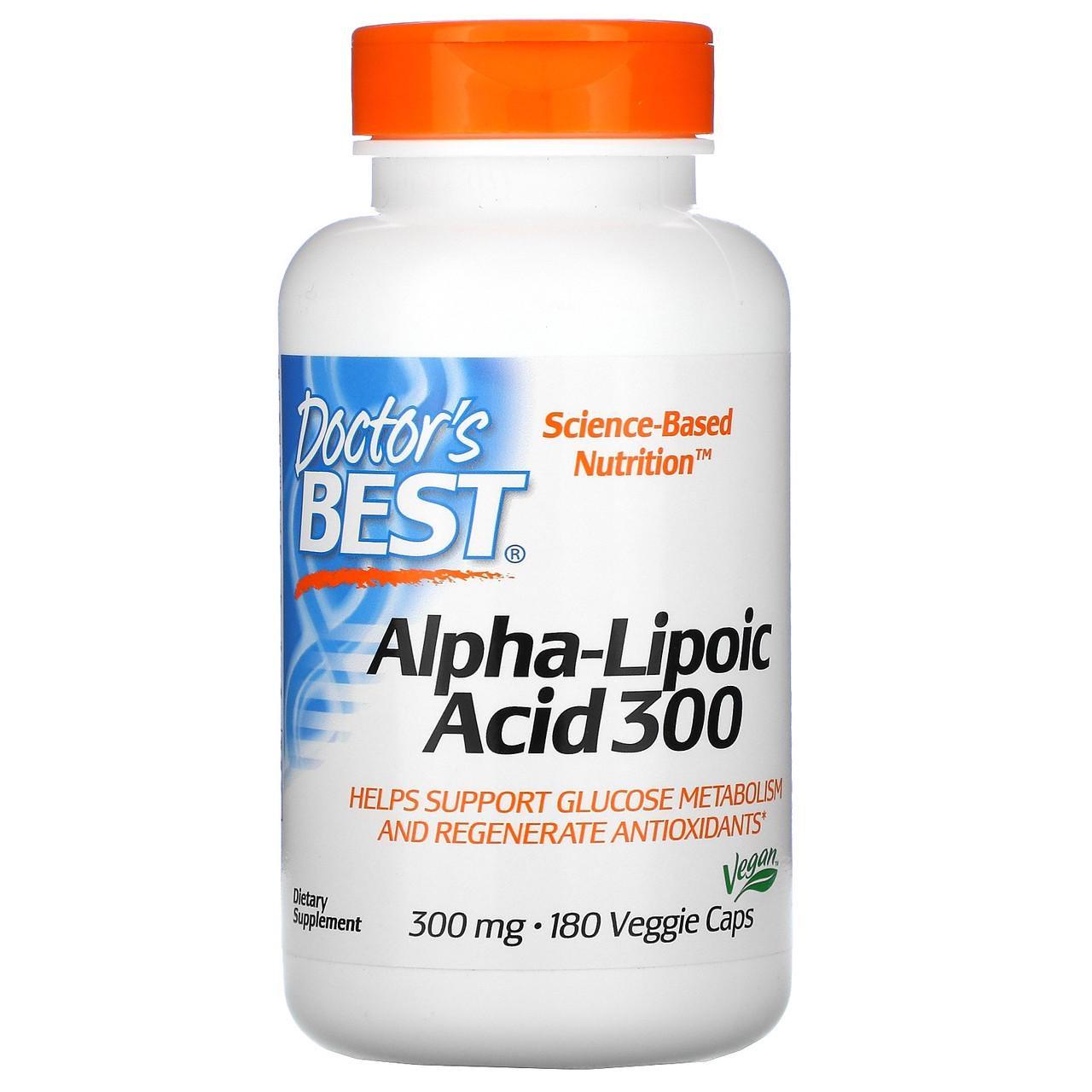 Альфа-липоевая кислота Doctor's Best Alpha Lipoic-Acid 300 мг 180 капс.