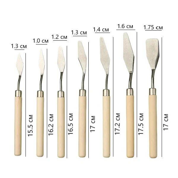 Набір мастихінів 7 шт. (J00060) - фото 9 Набір мастихінів 7 шт. (J00060) - фото 9