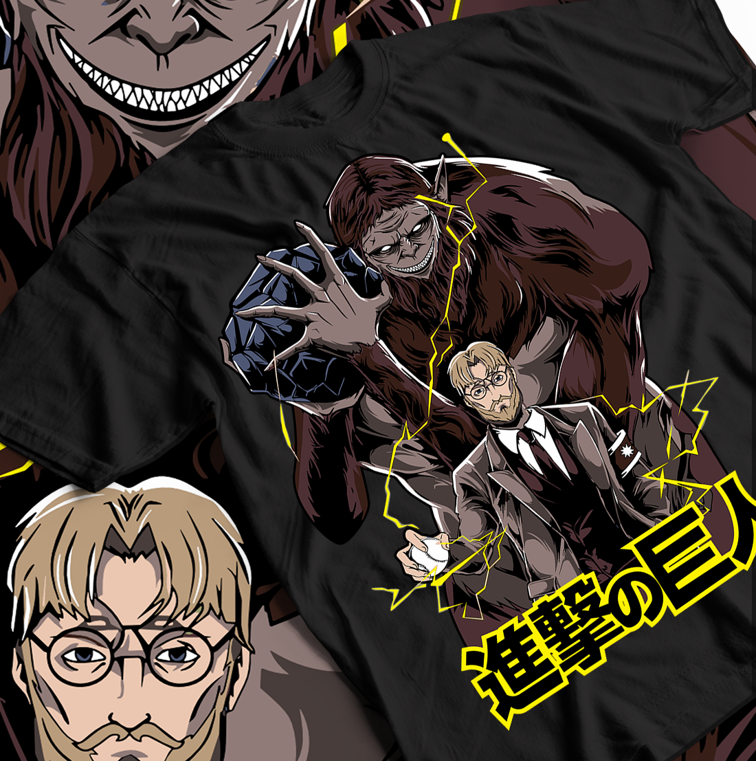 Футболка мужская Атака титанов OS Черный (AnimeJ0775)