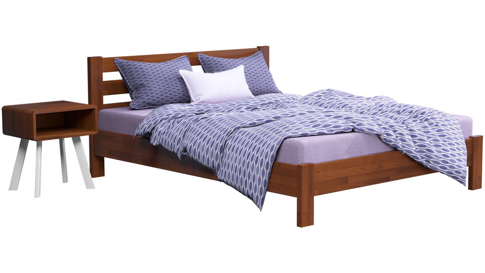 Кровать деревянная Рената Люкс 160х190 см Ольха