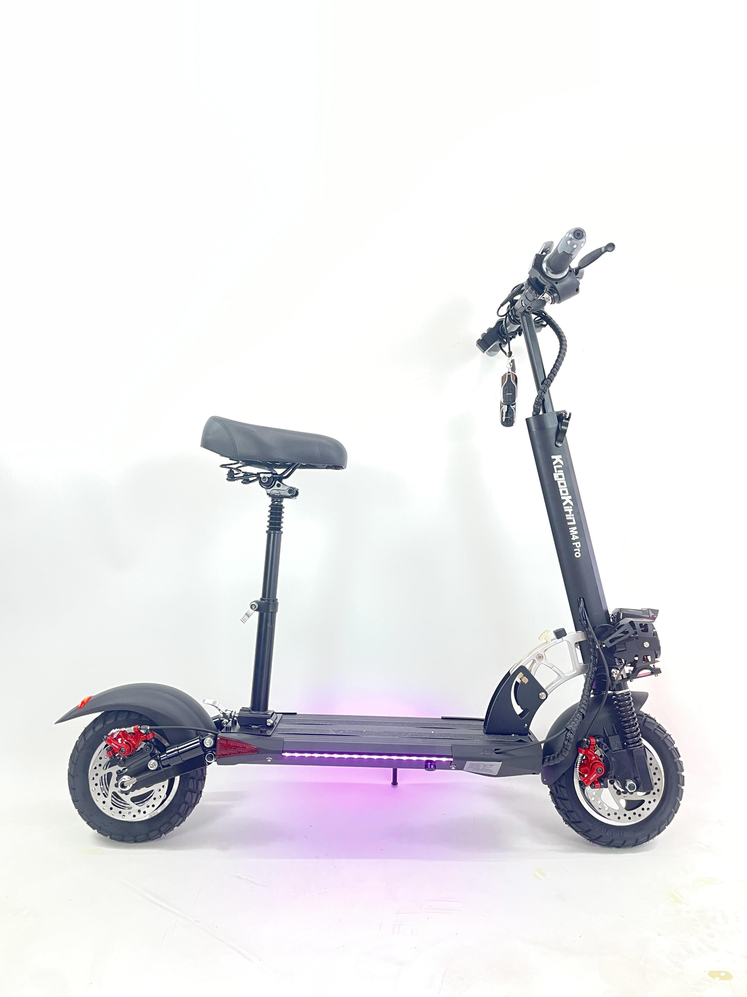 Электросамокат с сидением KugooKirin M4 PRO 1500W 48V 21Ah вольтметр и 3 фары - фото 5 Электросамокат с сидением KugooKirin M4 PRO 1500W 48V 21Ah вольтметр и 3 фары - фото 5