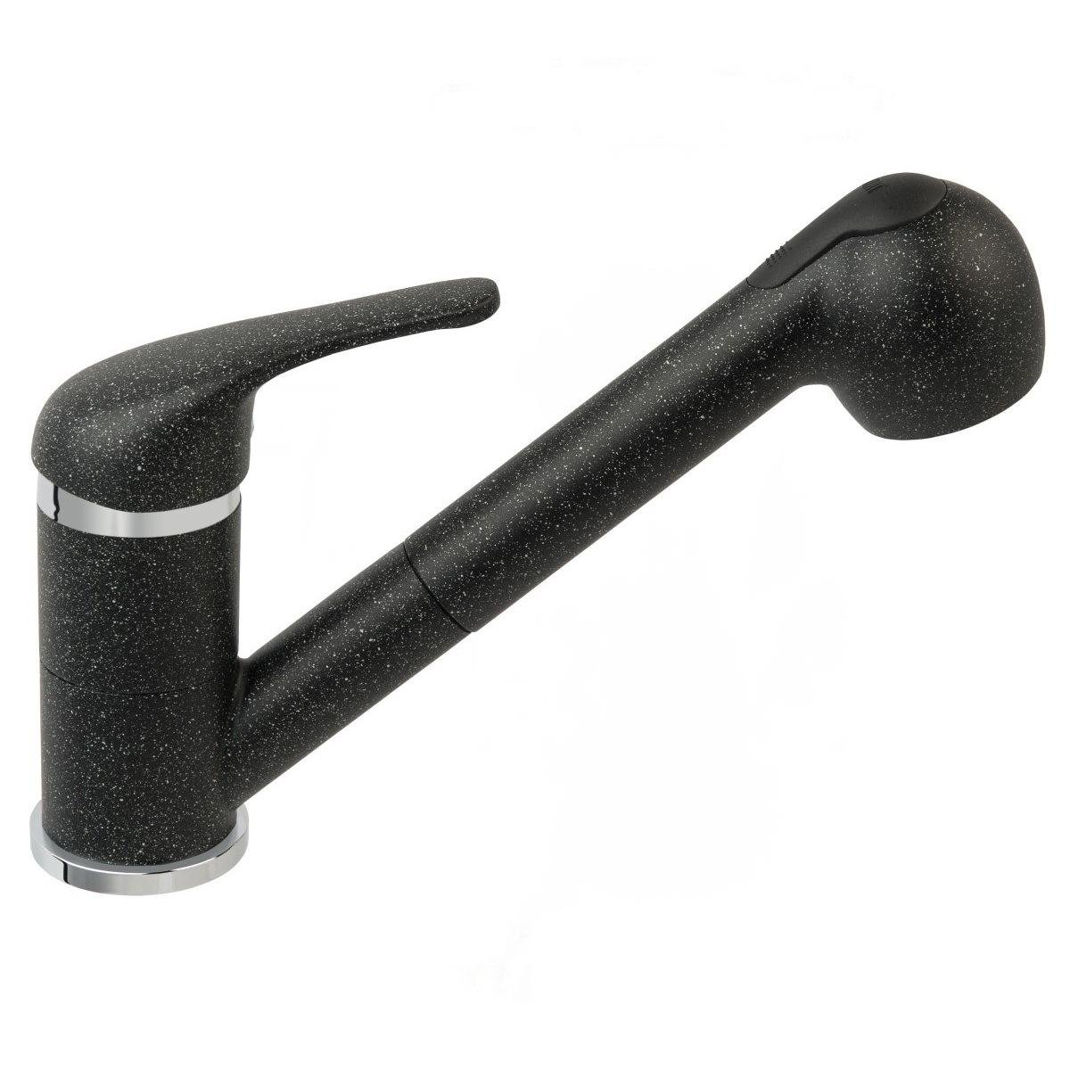 Смеситель для кухни Ferro Freya BFR8B с видвижной лейкой Серый (175008)