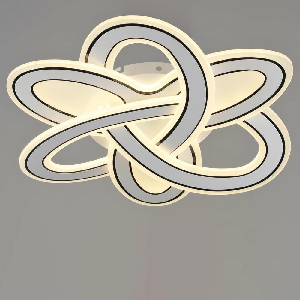 Люстра потолочная светодиодная Light House SRS-20017/218W WT/BK Белый с черным