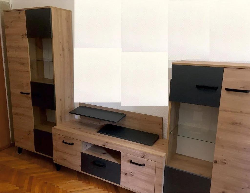 Навісна полиця Світ Меблів Ріо 1100х235х250 мм Дуб артизан/Антрацит - фото 2