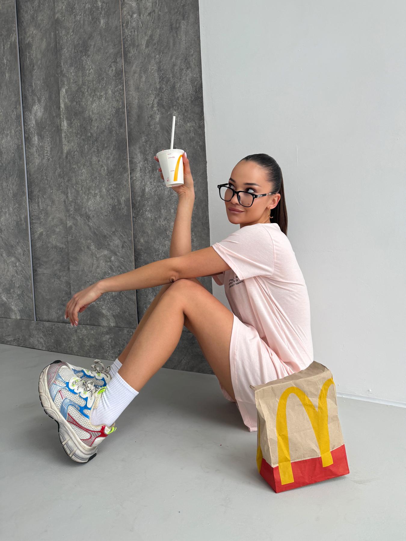 Туника-футболка Be Happy XL Нежно-розовый (ST1) - фото 7