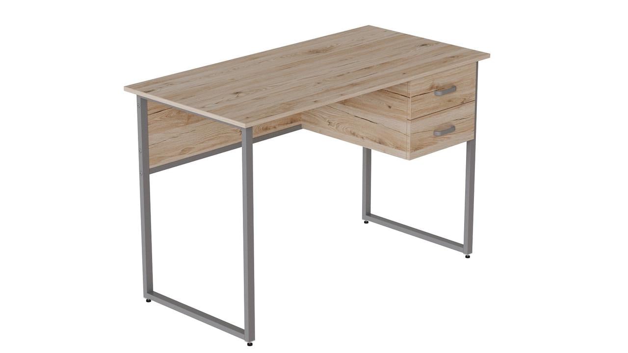 Комп'ютерний стіл Ferrum-decor Дакота ДСП 32 мм 75x120x70 см Сірий/Дуб Сан-Марино (FRD-102346)