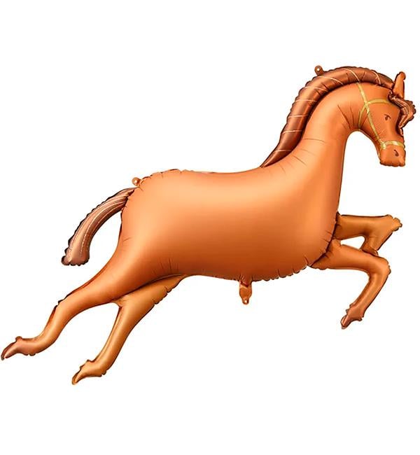 Воздушный шар PartyDeco Лошадь 120x80 см Коричневый (10603)