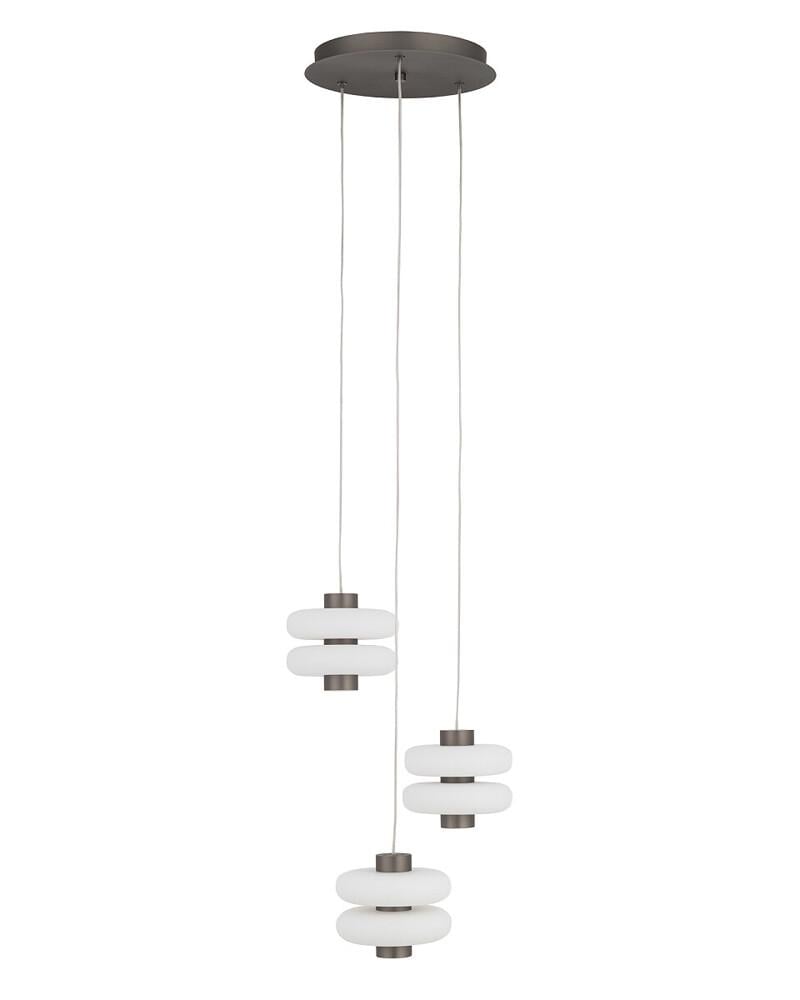 Подвесной светильник Nowodvorski 11982 Lunari LED III 3x23W 3000K 1000Lm IP20 Серый (36275627)