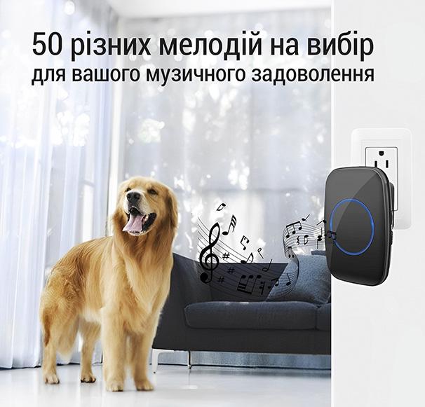 Дверной звонок беспроводной Kayfovo DB-350M водонепроницаемый до 350 м (28591) - фото 5