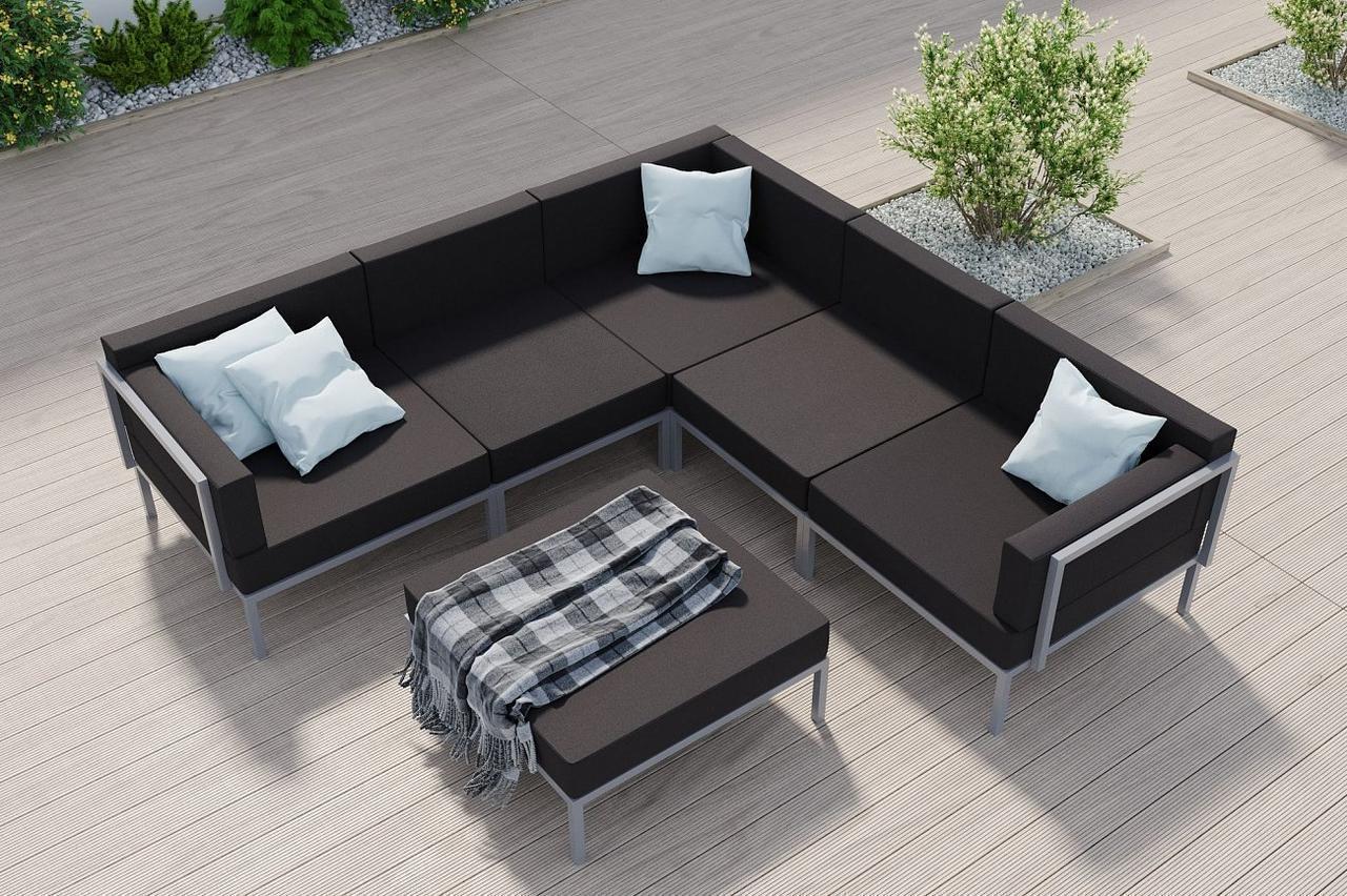 Комплект вуличних м'яких меблів Loft на металевому каркасі для тераси (KS-1209)