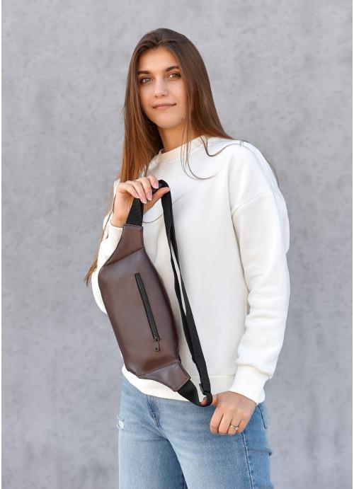 Сумка женская Sambag водостойкая Шоколадная (28523964) - фото 4 Сумка женская Sambag водостойкая Шоколадная (28523964) - фото 4