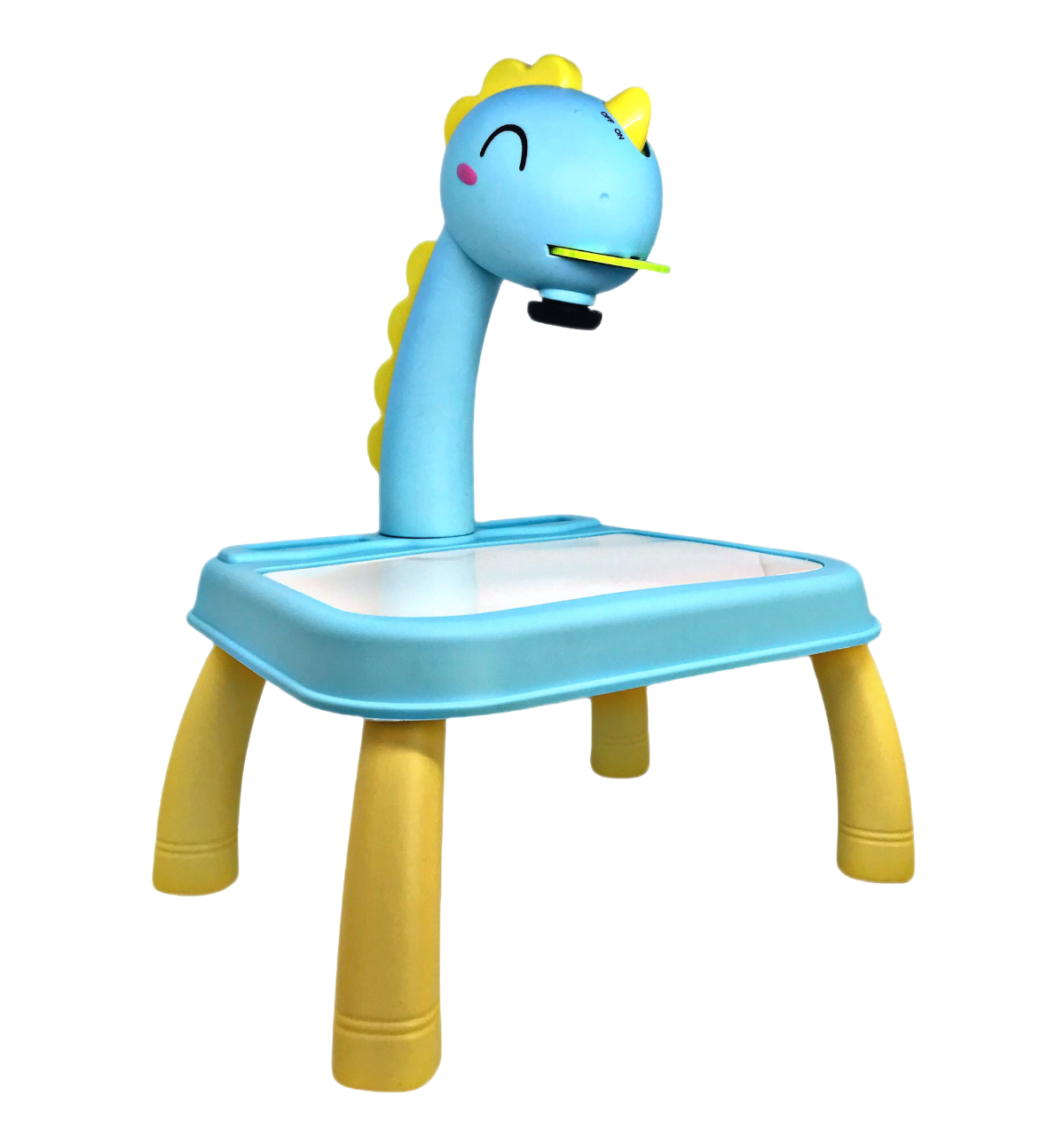 Проектор столик для рисования со световыми эффектами/музыкой/слайдами/маркерами Желто-синий