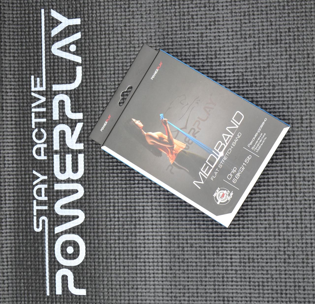 Лента-эспандер для фитнеса и реабилитации PowerPlay 4112 0,4 мм MediBand Light 6,8 кг Синий (A-011807) - фото 10 Лента-эспандер для фитнеса и реабилитации PowerPlay 4112 0,4 мм MediBand Light 6,8 кг Синий (A-011807) - фото 10